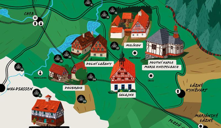 Nová mapa láká turisty na skryté poklady Chebska.