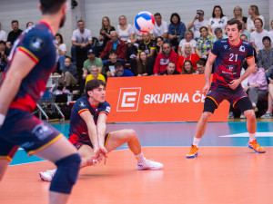Volejbalisté Karlovarska jsou krok od titulu, Lvy ve třetím zápase porazili