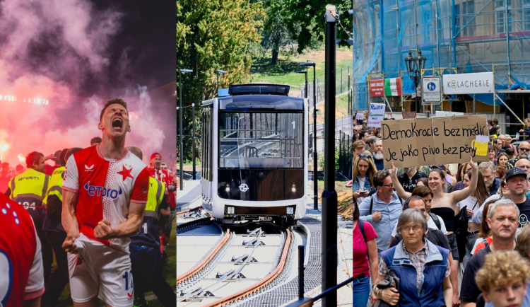 KVĚTEN 2026: Ostuda i triumf Slavie, představení lanovky a zase další demonstrace
