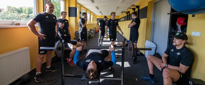 Hokejisté Baníku Sokolov při zahájené suché přípravě