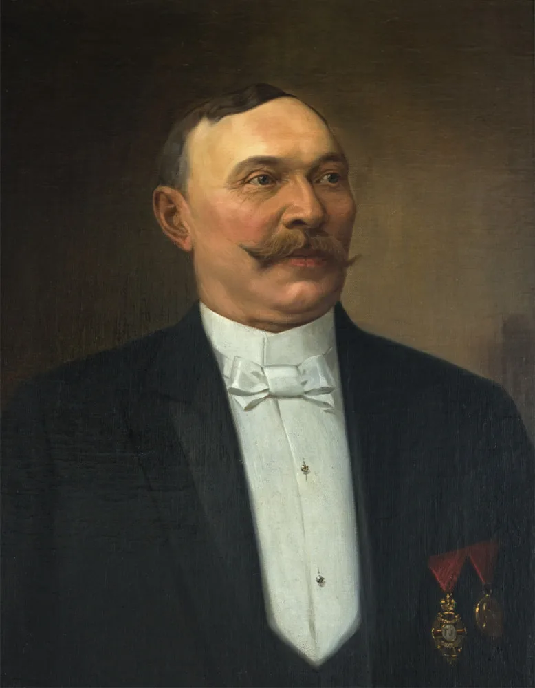 portrét starosty Karla Fenkla