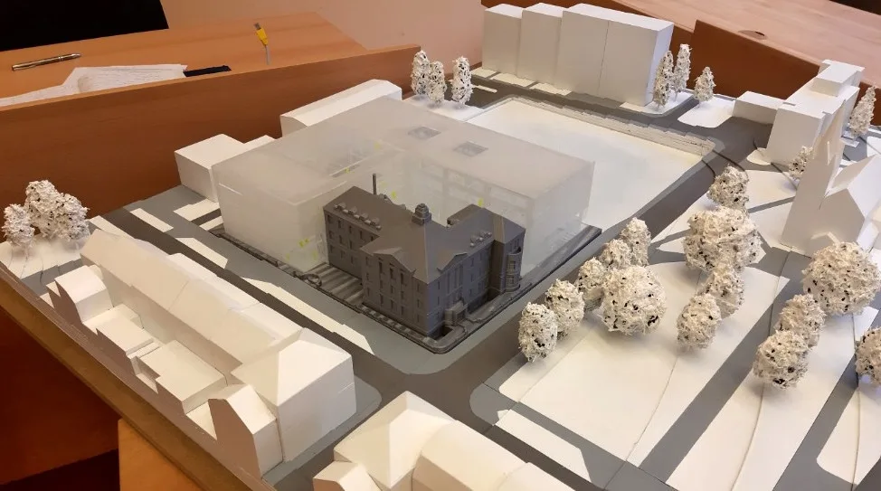 Vítězný 3D model nové karlovarské keramické školy v Rybářích