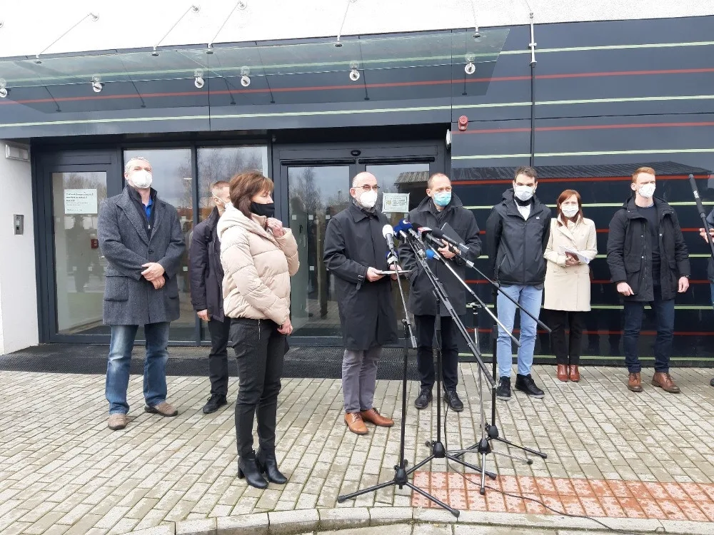 Ministr zdravotnictví Jan Blatný dnes navštívil Cheb