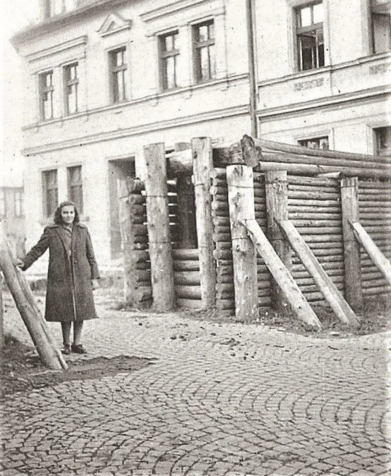 Studentská ulice kolem roku 1945