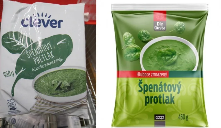 Závadný špenát.