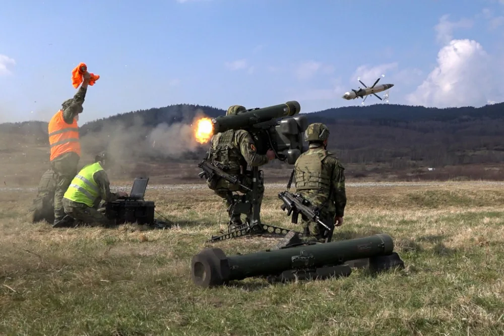 Součástí taktického cvičení byly bojové střelby z protiletadlových kompletů RBS-70