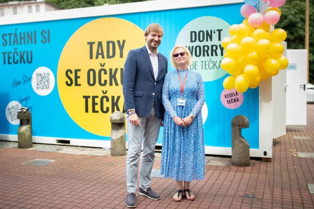 Adam Vojtěch na festivalu.