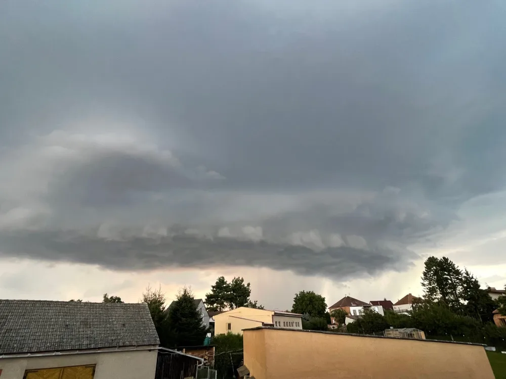 Loňská supercela na jižním Plzeňsku