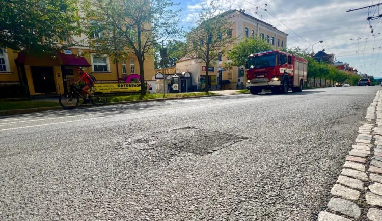 Hlavní ulice před rekonstrukcí