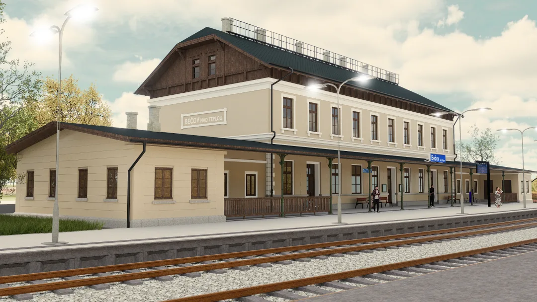 Bečovské nádraží čeká rekonstrukce za 91 milionů, zachová si historický ráz
