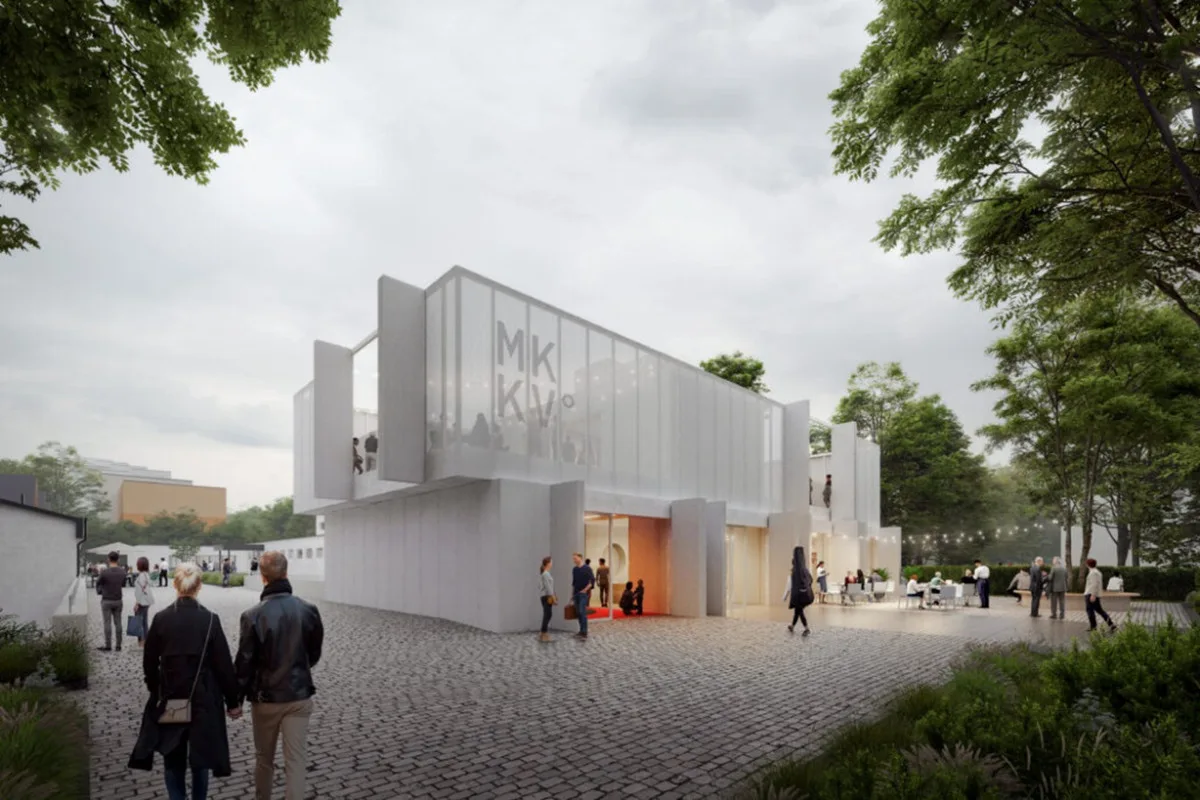 Návrh revitalizace Městské knihovny Růžový vrch z ledna 2025. Vizualizace: Se svolením Kanceláře architektury města Karlovy Vary