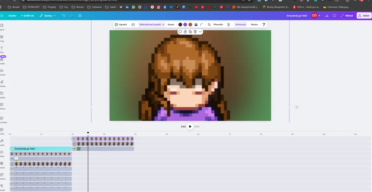 Vytváření úvodního videa v Canvě