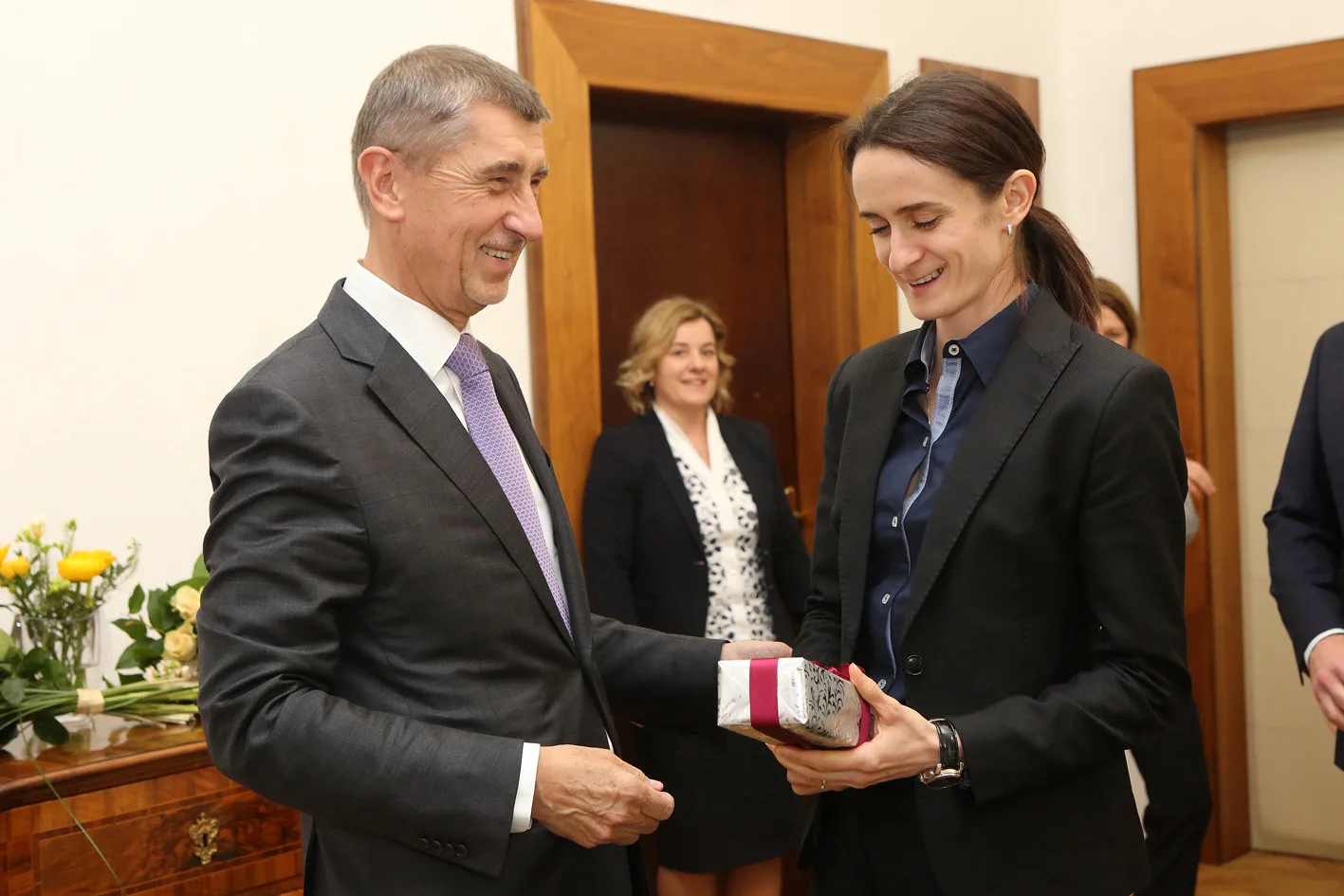 Setkání Andreje Babiše s Martinou Sáblíkovou v březnu 2019. Foto: Vláda České republiky
