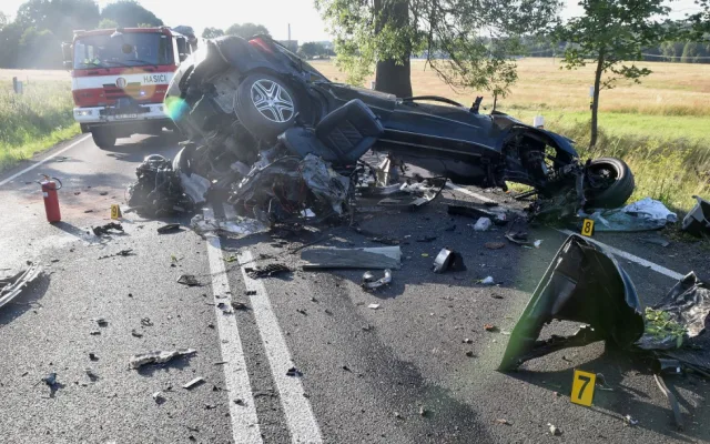 Řidič nezvládl řízení a narazil do stromu, zraněním podlehl