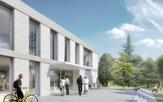 Vyhořelou výrobnu knedlíků chce město přestavět na moderní knihovnu