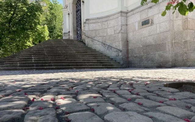 Před chrám Máří Magdaleny se vrátila historická dlažba, na archeology čekala i řada překvapení, foto: Miroslav Cikán - MCA