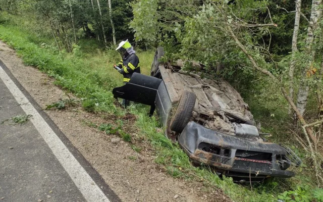 Auto vyletělo ze silnice a poškodilo vozí hnízdo. Vosy pak napadaly záchranáře, kteří pomáhali těžce raněným