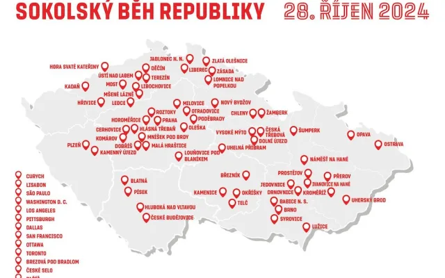 Oslavte 28. října vznik naší republiky pohybem, běží se i v Plzni či Kadani