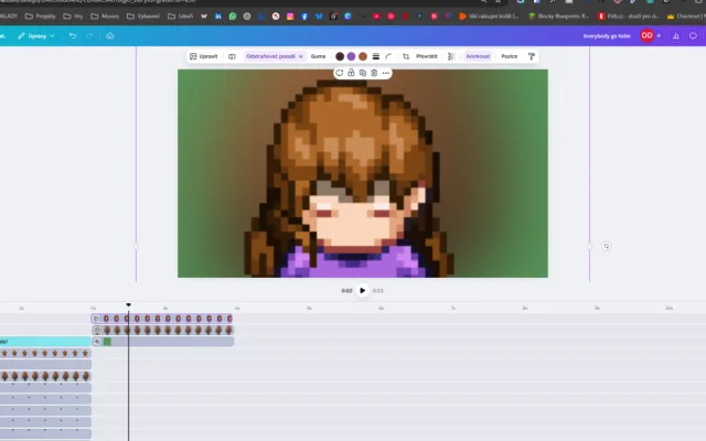 Vytváření úvodního videa v Canvě