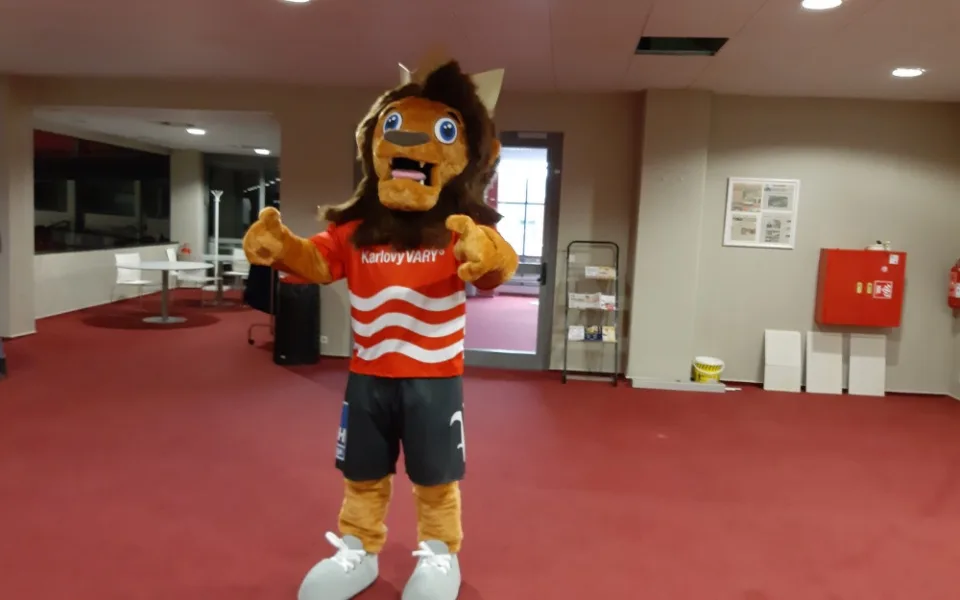 Maskot KV Arény.
