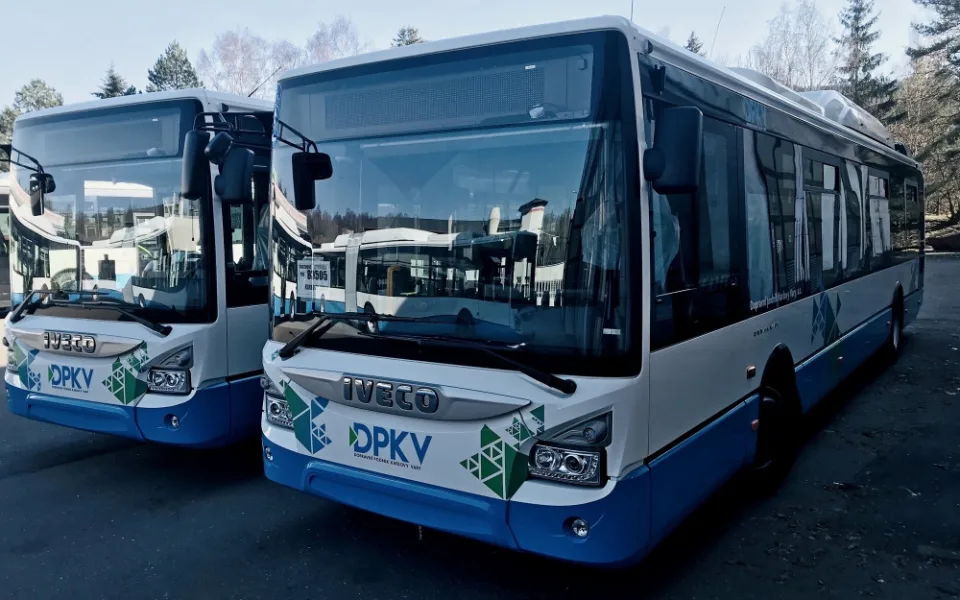Nové autobusy Dopravního podniku Karlovy Vary
