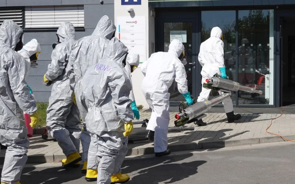 V chebské nemocnici se na jaře musela provést celoplošná desinfekce kvůli nákaze Covid-19