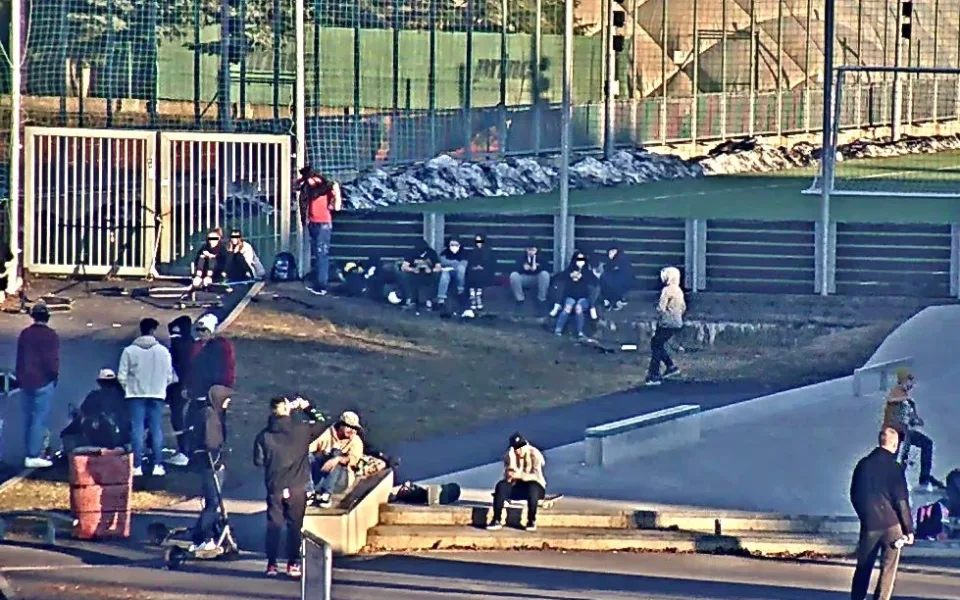 Zaplněný skatepark v Sokolově