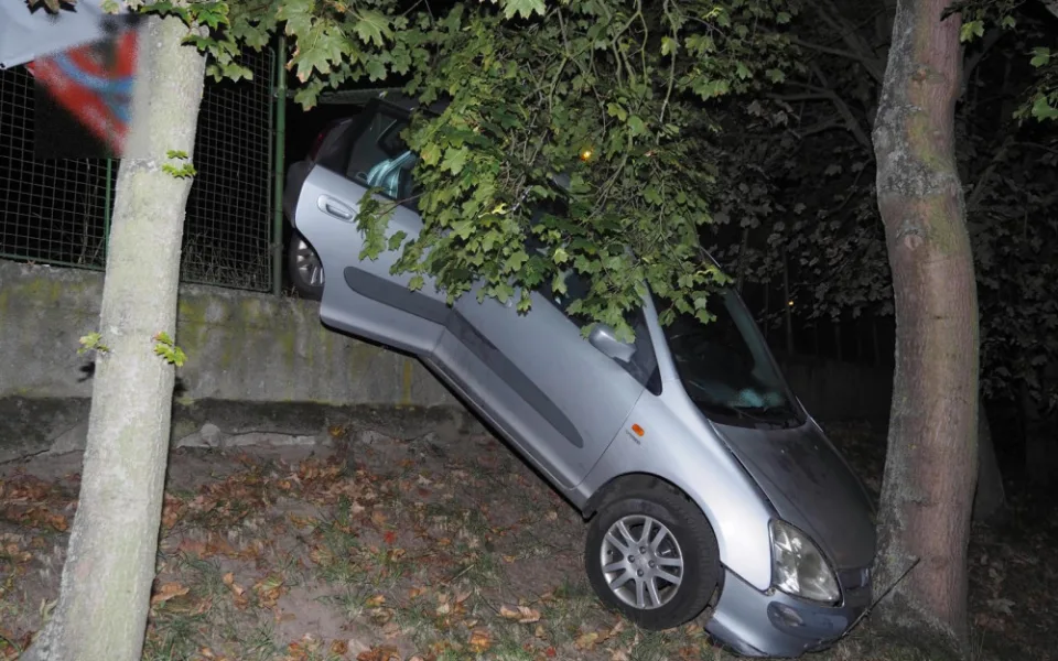 Havarované auto.