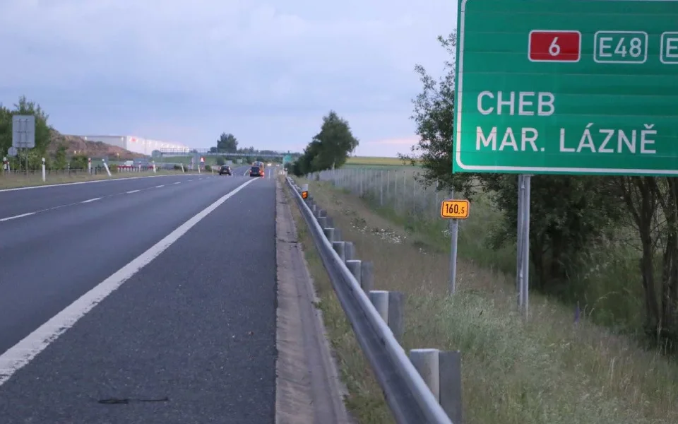 Incident se stal na dálnici D6 v těchto místech