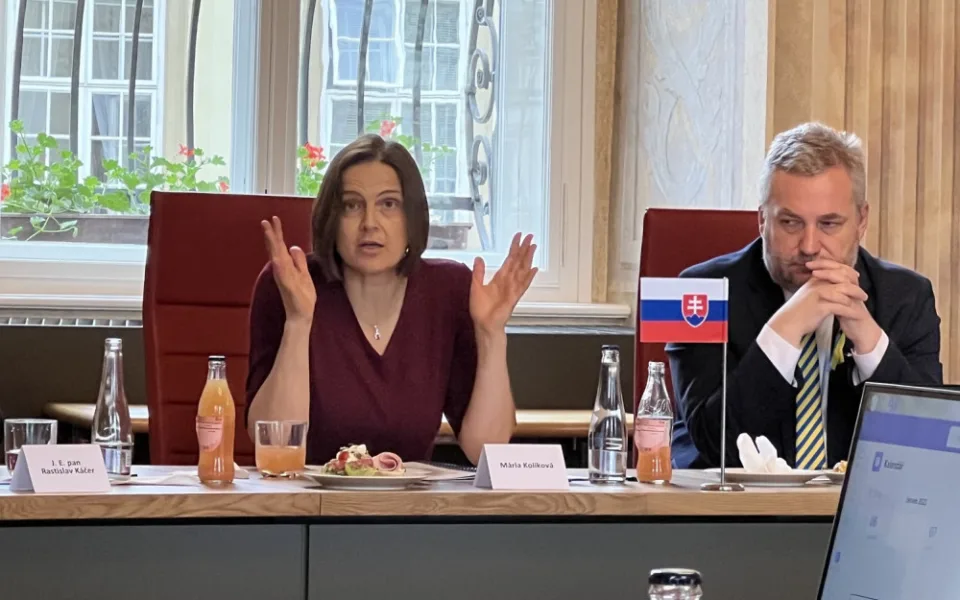 Ministryně spravedlnosti Mária Kolíková na setkání v Brně