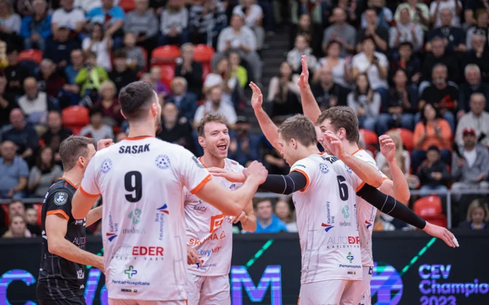 Volejbalisté Karlovarska v Lize mistrů nestačili na Trentino.