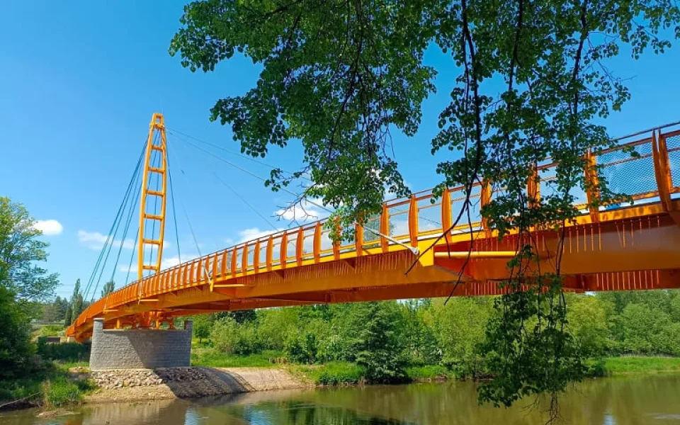 V Sokolově otevřeli novou Krejcarovou lávku pro pěší za 70 milionů korun
