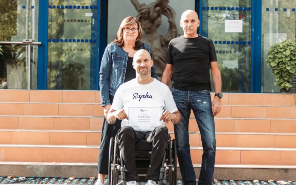 Díky krajské sbírce si bude moci hendikepovaný sportovec pořídit speciální handbike