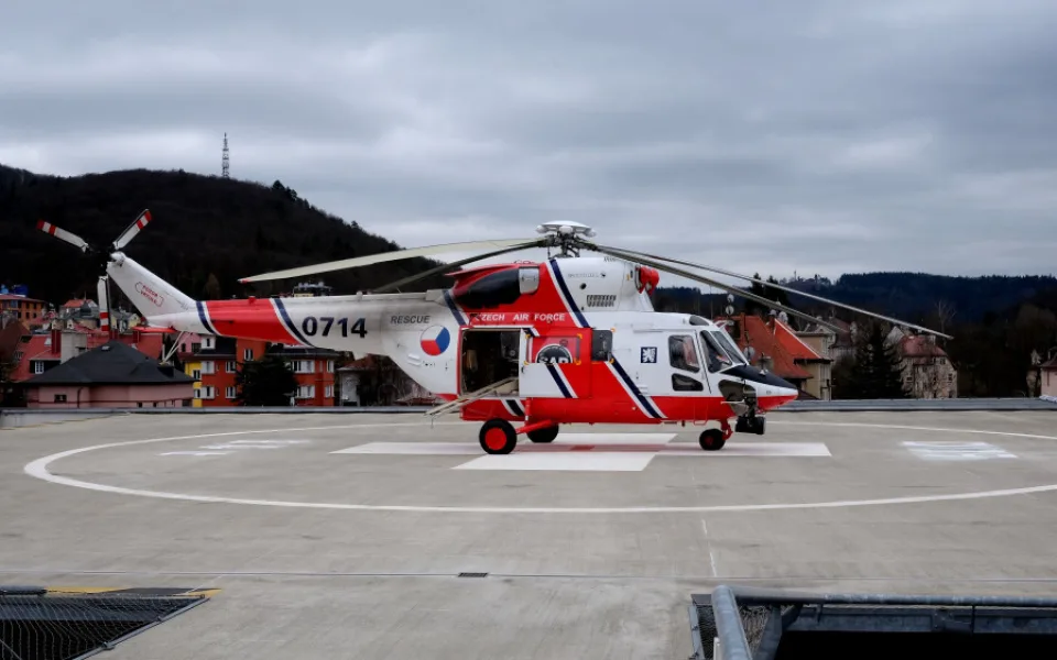 Heliport v karlovarské nemocnici čeká rekonstrukce za 24 milionů korun
