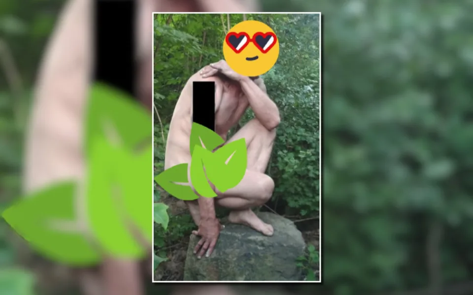Opilý naháč pobíhal kolem volnočasového areálu, policistům zapózoval v křoví jako filmový „milášek“