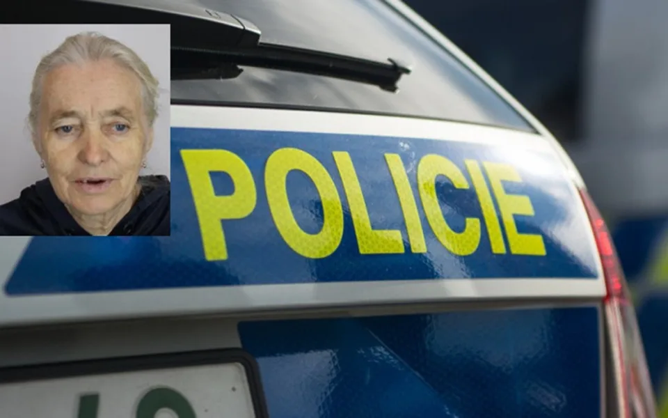Policisté pátrají po nezvěstné seniorce z Chebu, zapojili i vrtulník a čtyřkolky. Foto: Jan Luxík, Policie ČR (koláž)