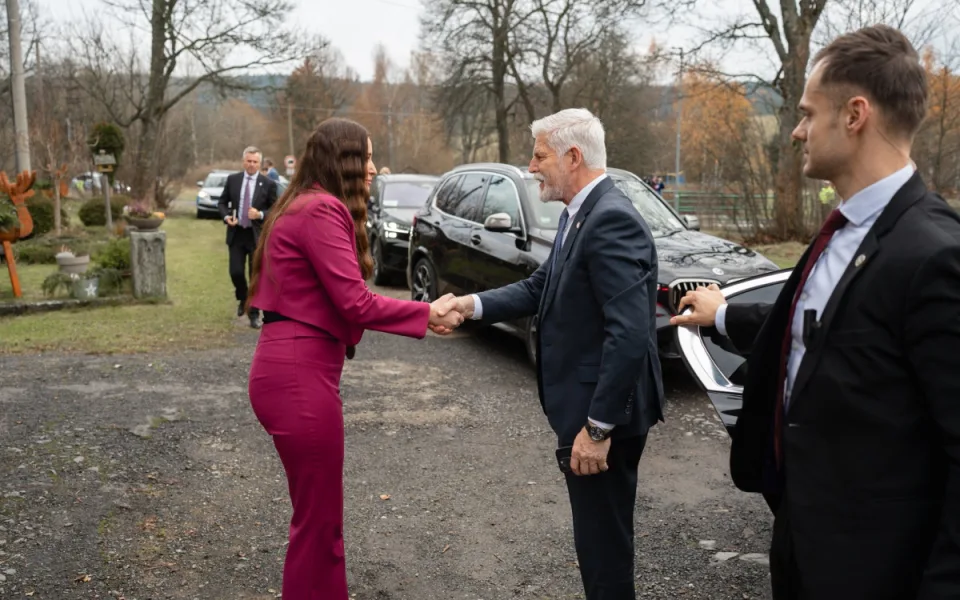 Prezident s manželkou Evou přijel na návštěvu Karlovarského kraje.