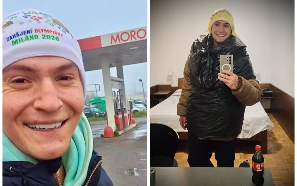 Nico z Třebíče teď dorazil do Milána. Poslední kilometry šel živě se svými fanoušky