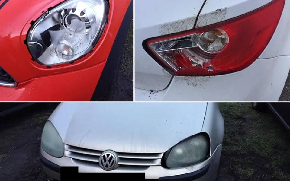 Muž házel v noci na auta kameny, chebští strážníci ho rychle dopadli. Foto: Městská policie Cheb