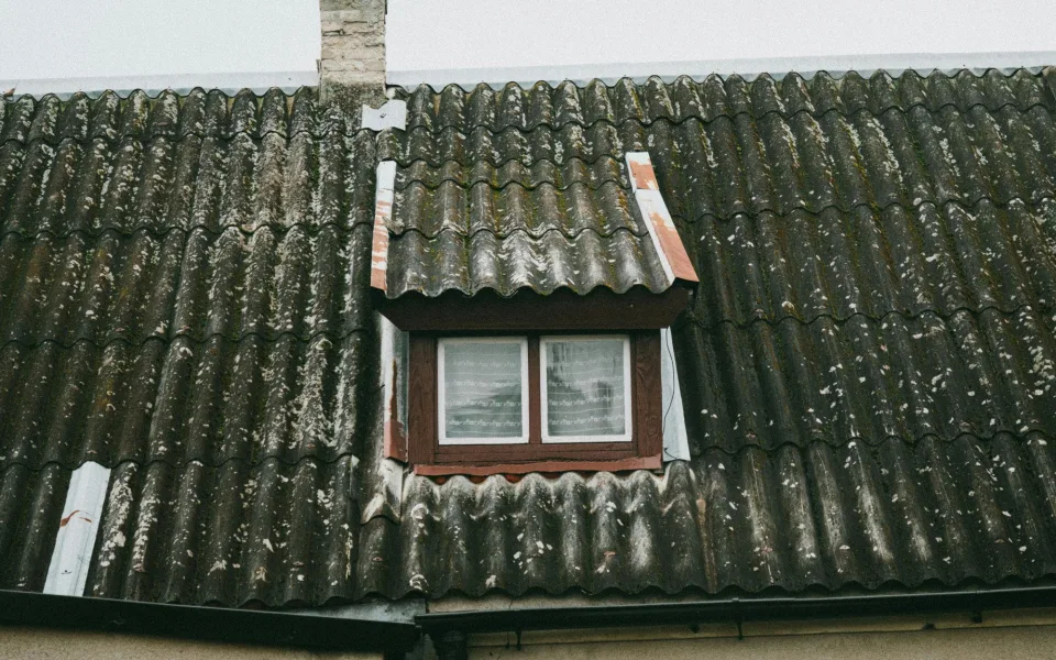 Ilustrační foto starší vlnité vláknocementové krytiny, která může u starších staveb obsahovat azbest. Foto: pexels.com